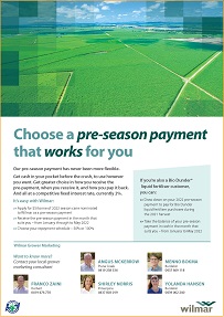 More flexible pre-season payment
